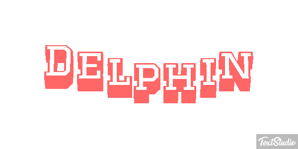 Delphin Text effect