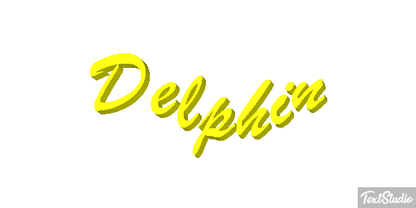 Delphin Text effect