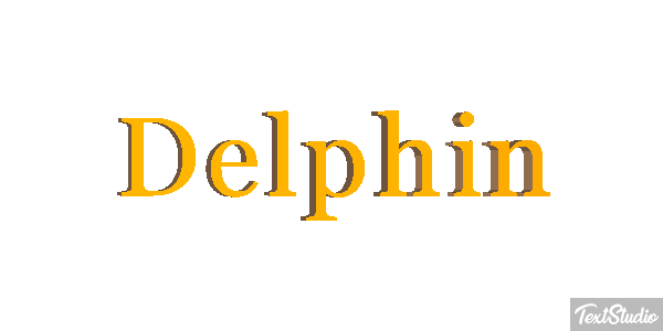 Delphin Text effect