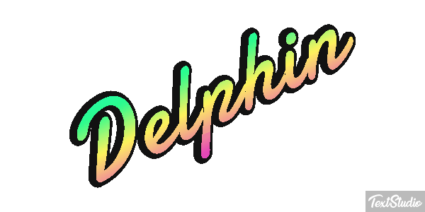 Delphin Text effect