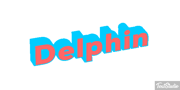 Delphin Text effect