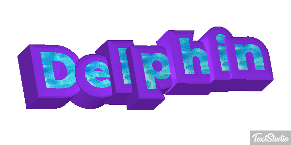 Delphin Text effect