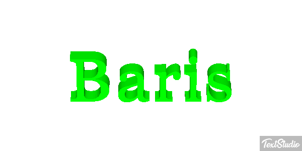 Barış Tekst effect