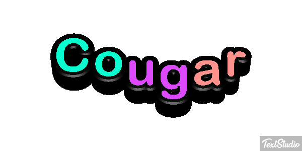 Cougar Tekst effect