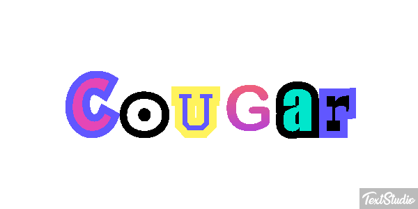 Cougar Tekst effect