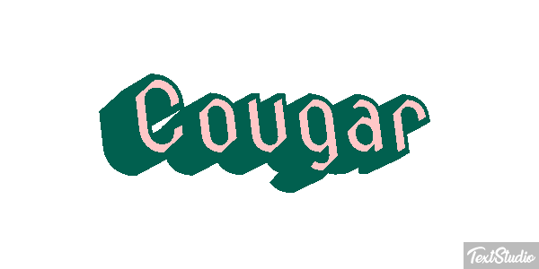 Cougar Tekst effect