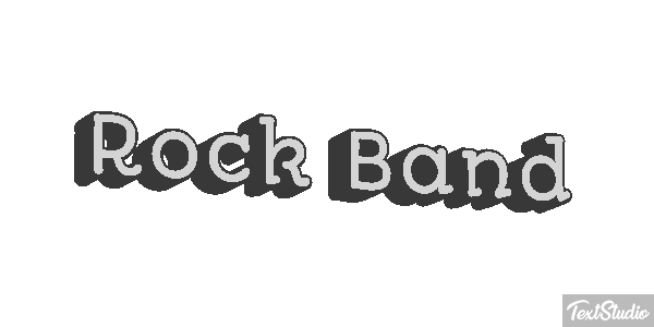 Rock Band Efecto de texto