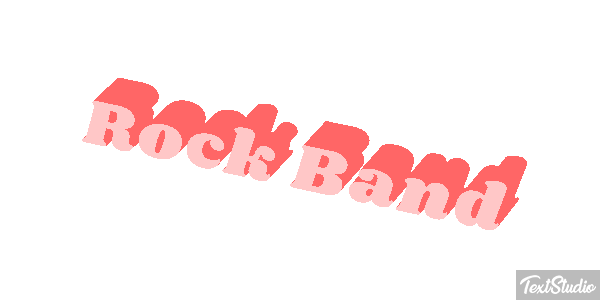 Rock Band Efecto de texto