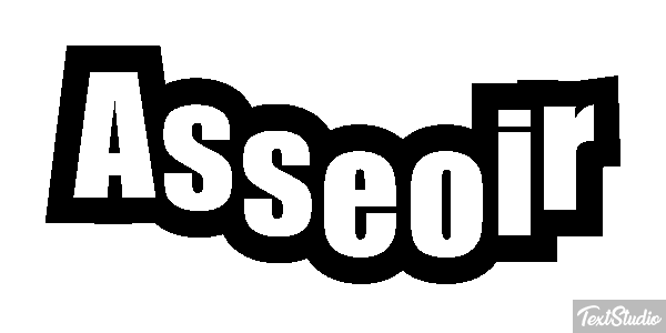 Asseoir Effet de texte