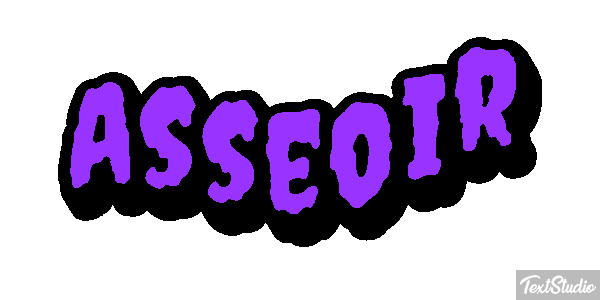 Asseoir Effet de texte