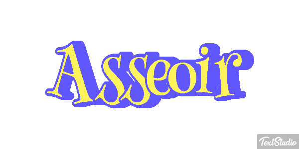 Asseoir Effet de texte