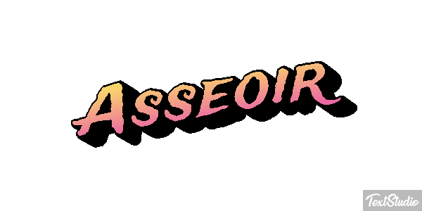 Asseoir Effet de texte