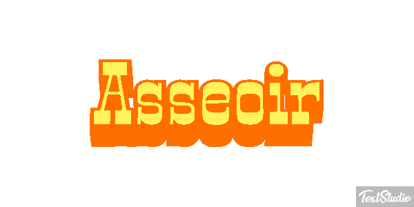 Asseoir Effet de texte