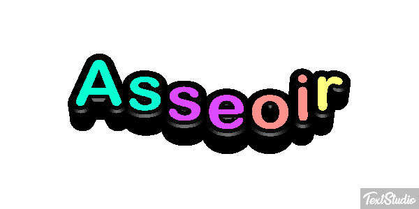 Asseoir Effet de texte