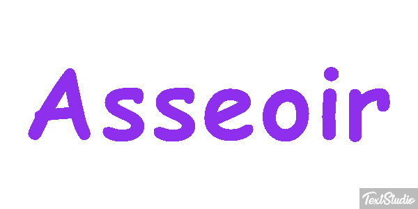 Asseoir Effet de texte