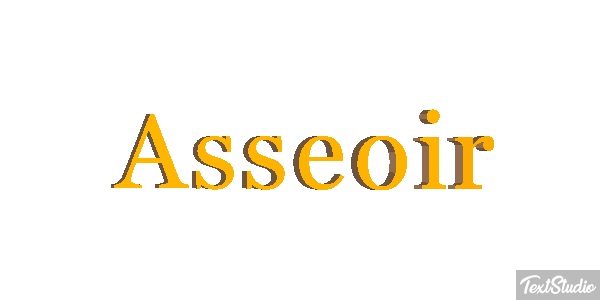Asseoir Effet de texte