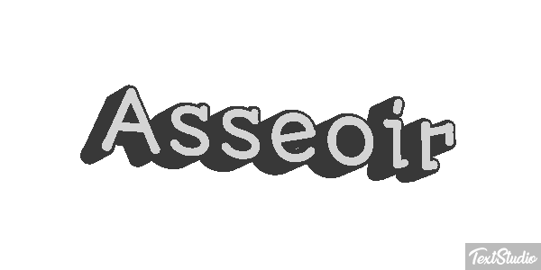 Asseoir Effet de texte