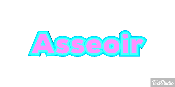 Asseoir Effet de texte