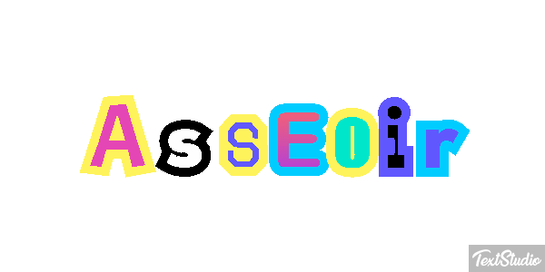 Asseoir Effet de texte