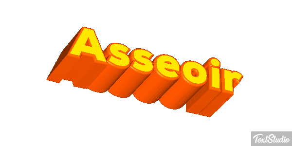 Asseoir Effet de texte