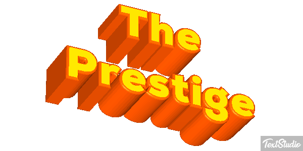 The Prestige Efekt tekstowy