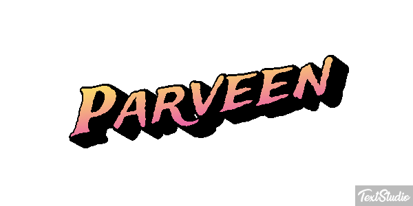 Parveen Texteffekt