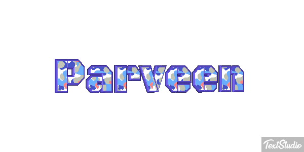 Parveen Texteffekt