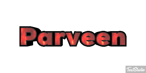 Parveen Texteffekt
