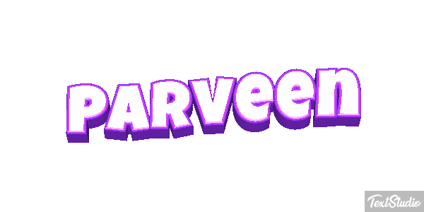 Parveen Texteffekt
