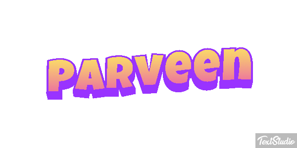 Parveen Texteffekt
