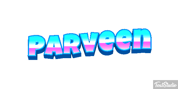 Parveen Texteffekt