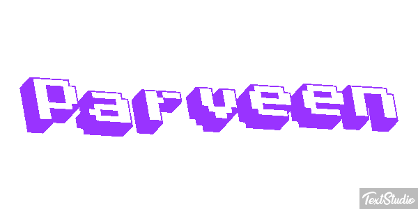 Parveen Texteffekt