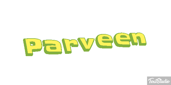 Parveen Texteffekt