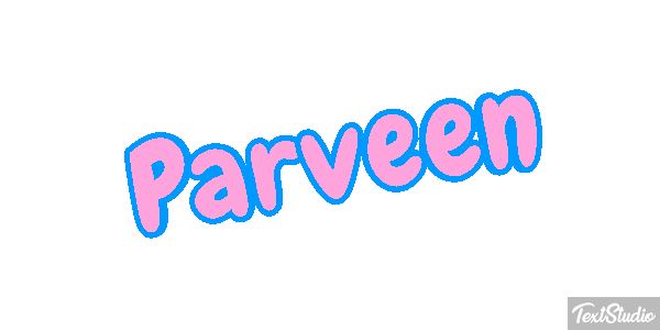 Parveen Texteffekt