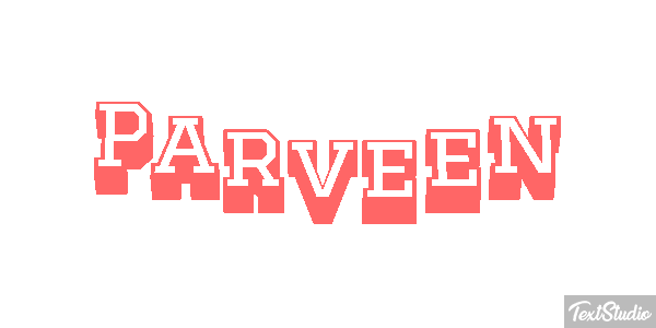 Parveen Texteffekt