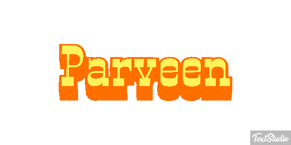 Parveen Texteffekt