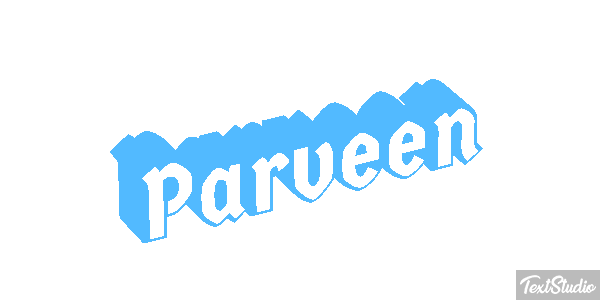Parveen Texteffekt