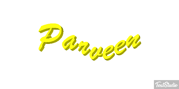 Parveen Texteffekt