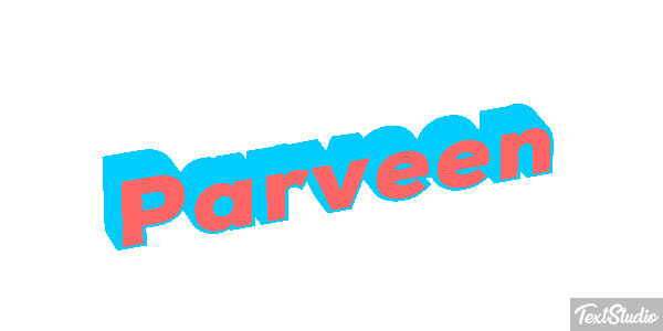 Parveen Texteffekt