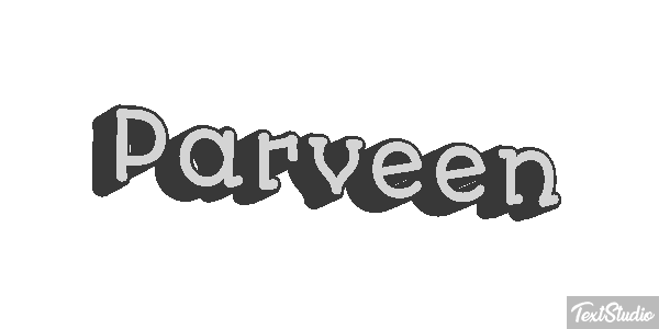 Parveen Texteffekt