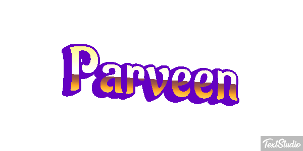 Parveen Texteffekt