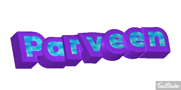 Parveen Texteffekt