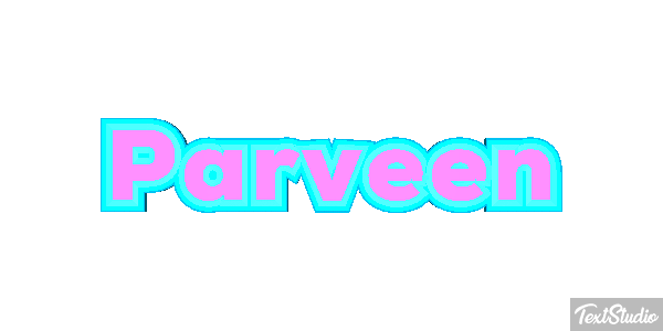 Parveen Texteffekt