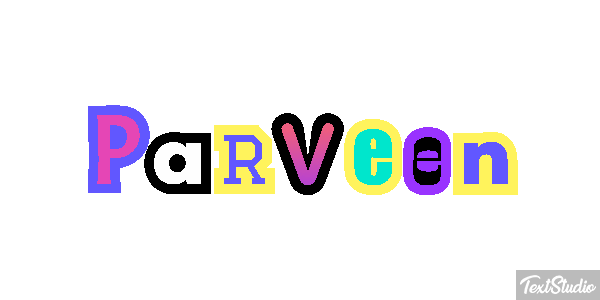 Parveen Texteffekt
