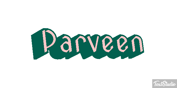 Parveen Texteffekt