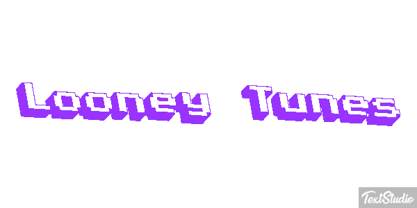 Looney Tunes テキスト効果