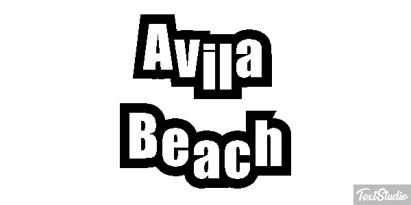 Avila Beach Effetto testo