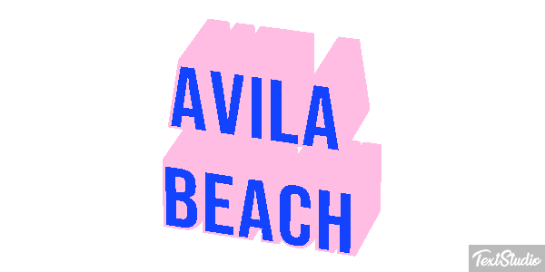 Avila Beach Effetto testo