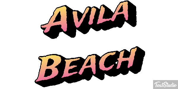 Avila Beach Effetto testo