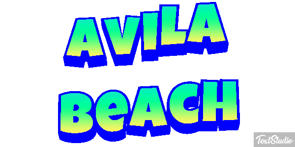 Avila Beach Effetto testo